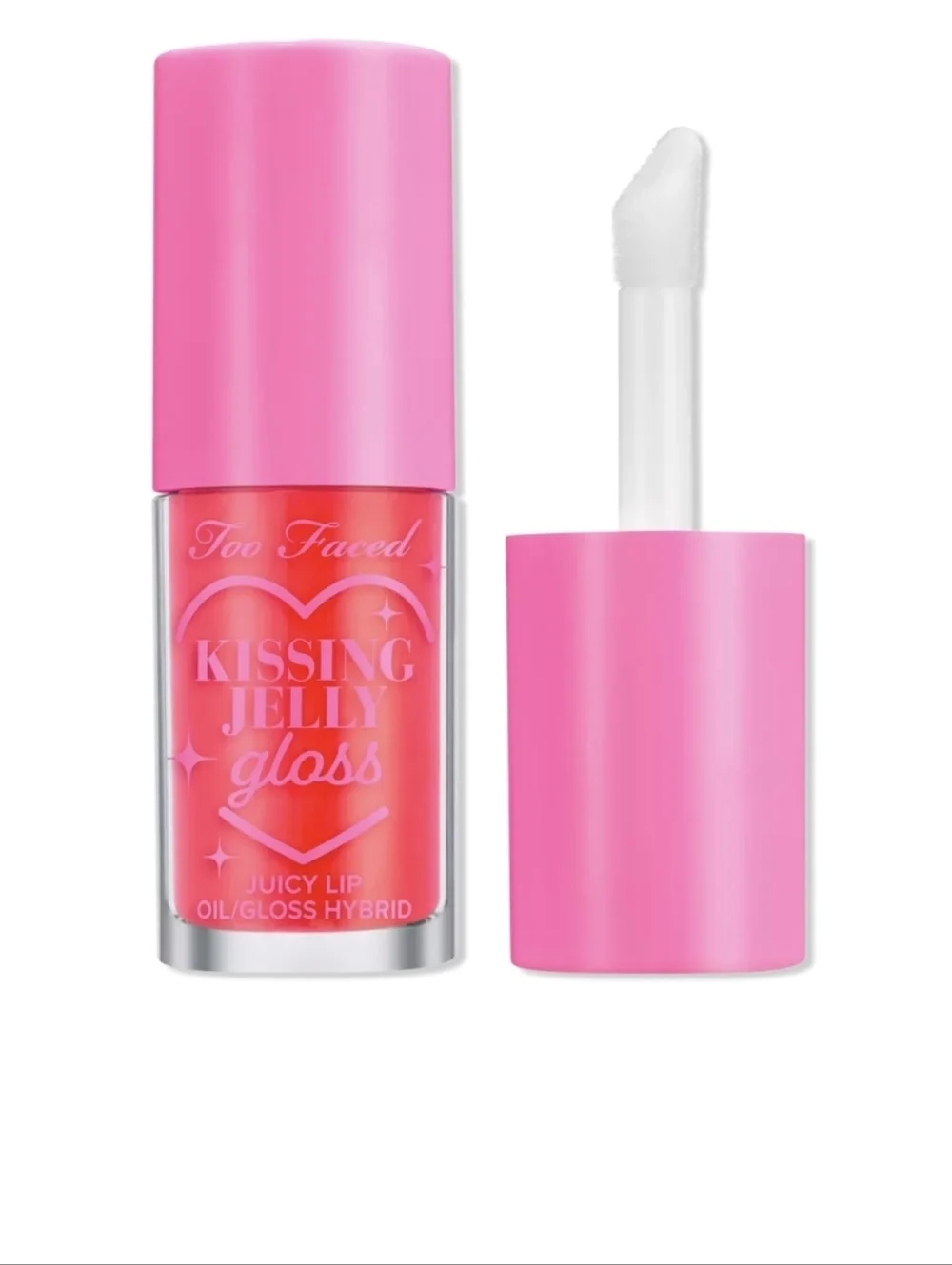 Too Faced Kissing Jelly Gloss: Sour Watermelon (Electric Coral Red), .15oz, NIB